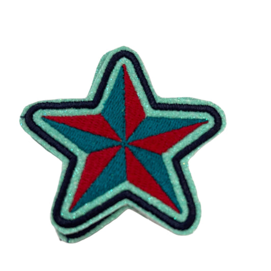 Kansas City Current Colors Star Embroidered Patch - Perfect for Custom Trucker Hats