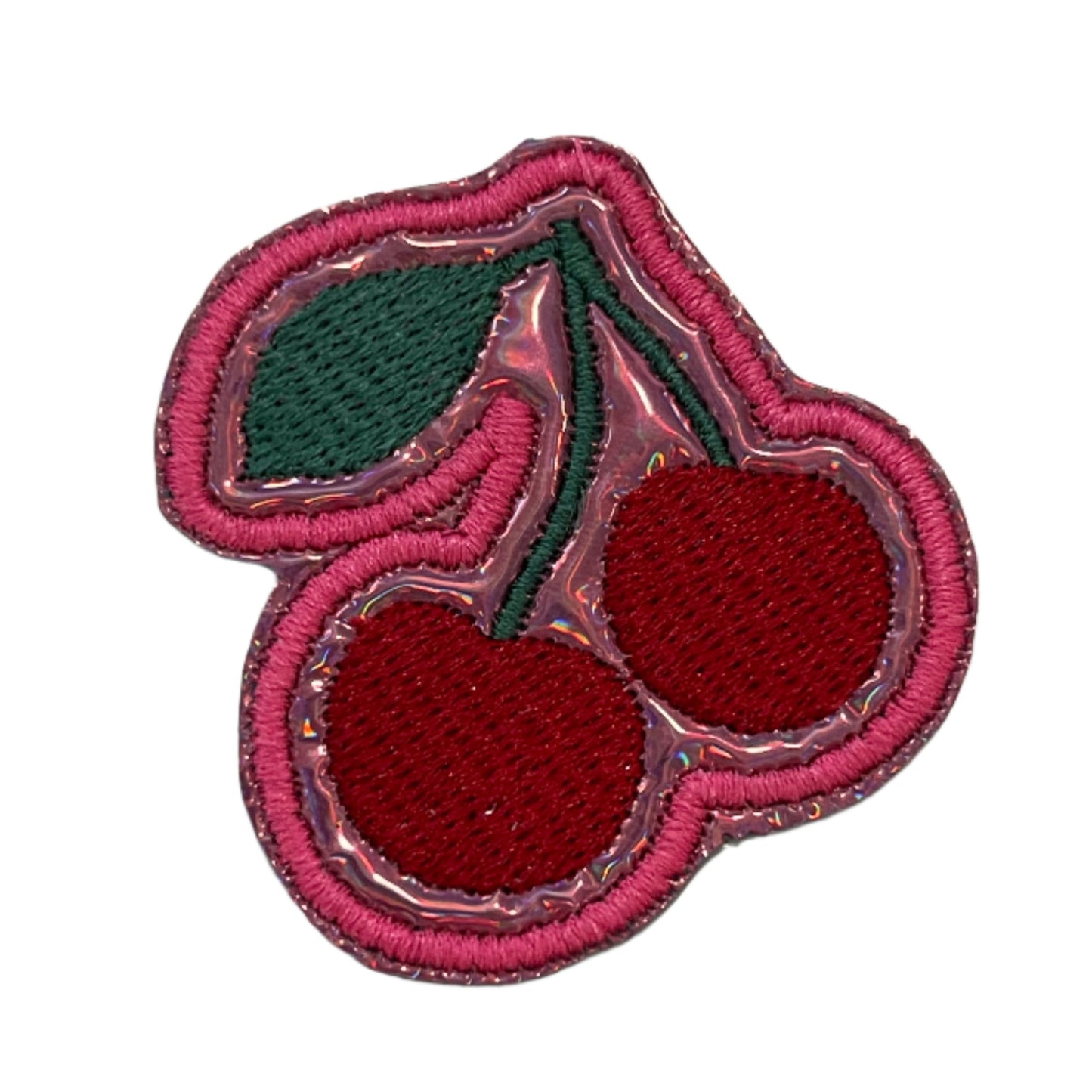 Cherry Embroidered Patch - Perfect for Custom Trucker Hats