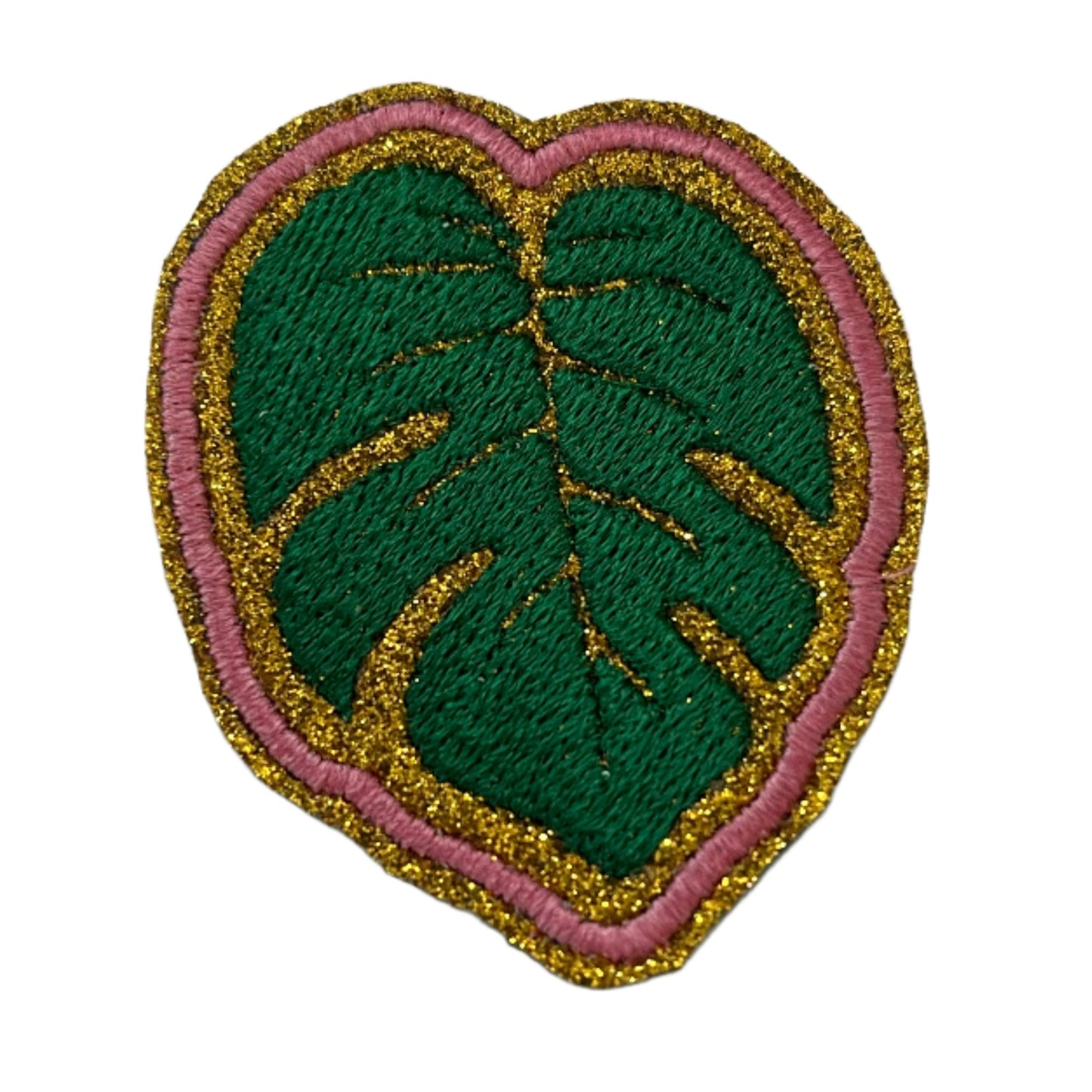 Monstera Leaf Embroidered Patch - Add to Custom Trucker Hats