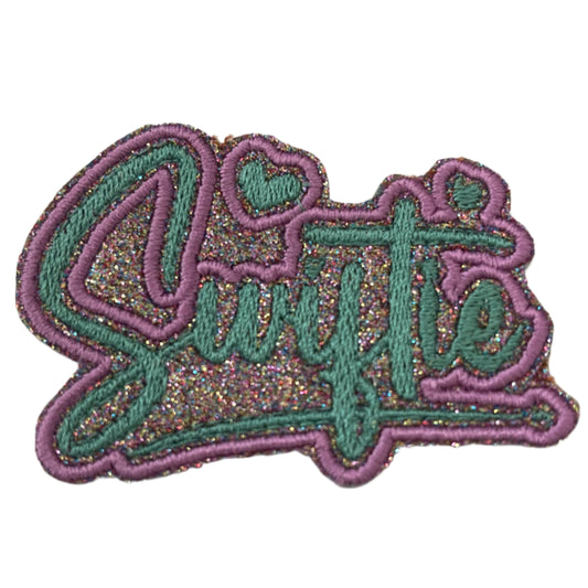 Handmade Glitter "Swiftie" Iron-On Patch