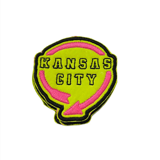 Kansas City Iron-On Patch - Retro Western Auto Building Sign