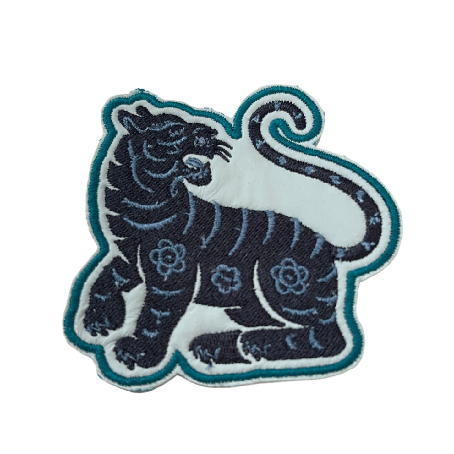 Intricate Mystical Tiger Patch with embroidery design.