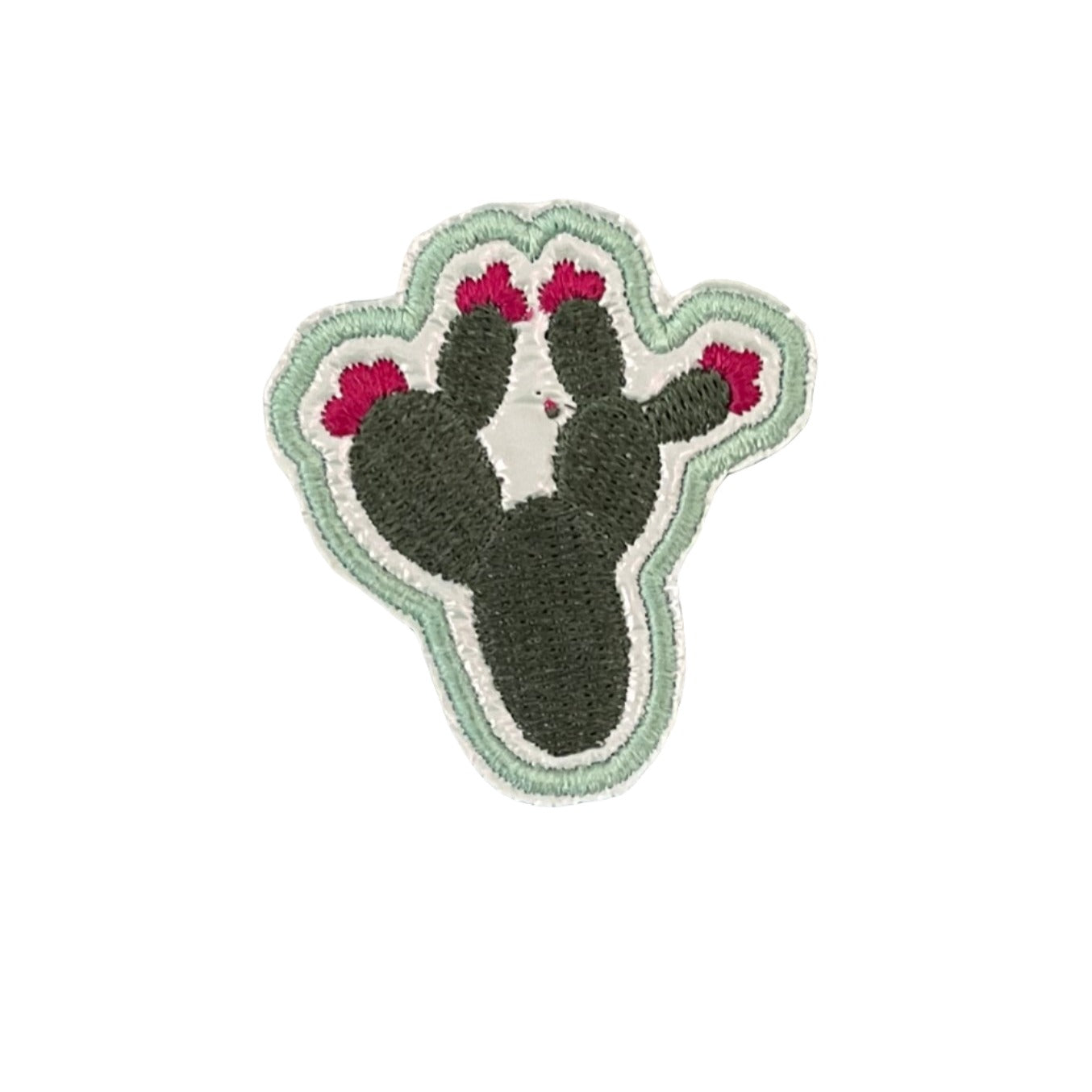 Southwest Cactus Patch with Pink Flowers for Custom Hats, Apparel, and Accessories