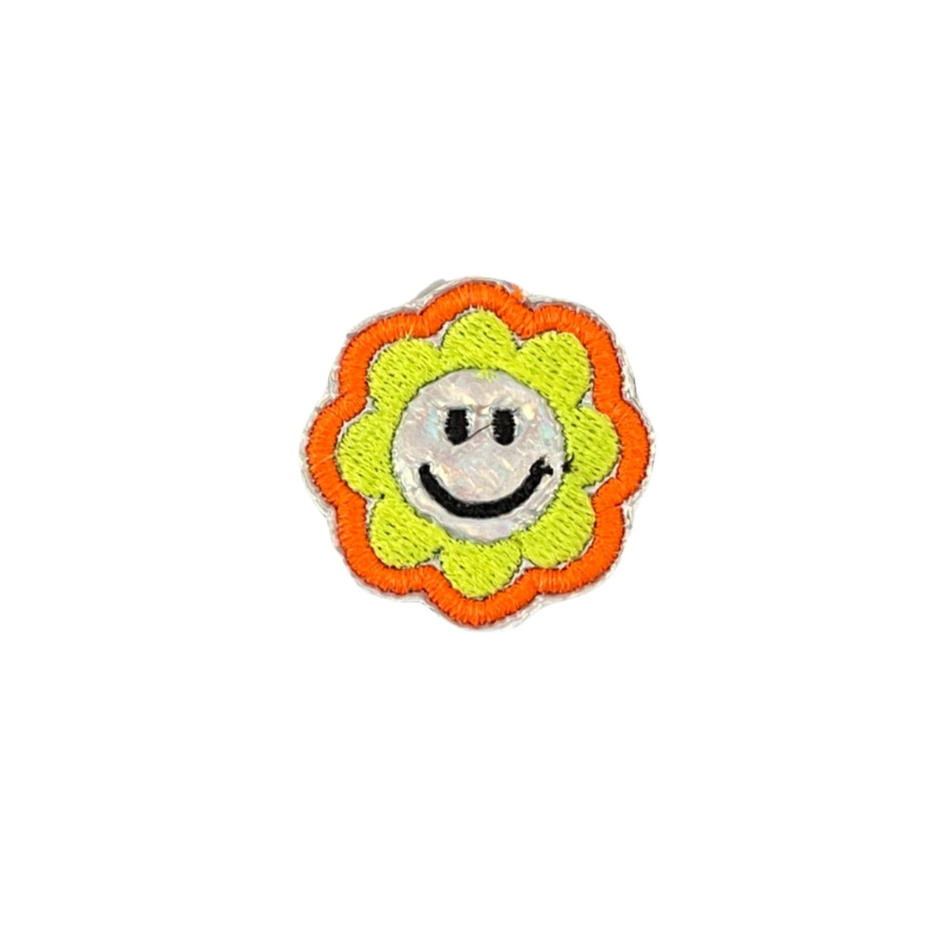 Bright Smiley Flower Patch for Custom Hats, Apparel, and Accessories
