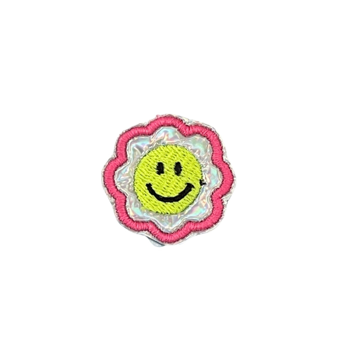Smiley Flower Patch for Custom Hats, Apparel, and Accessories