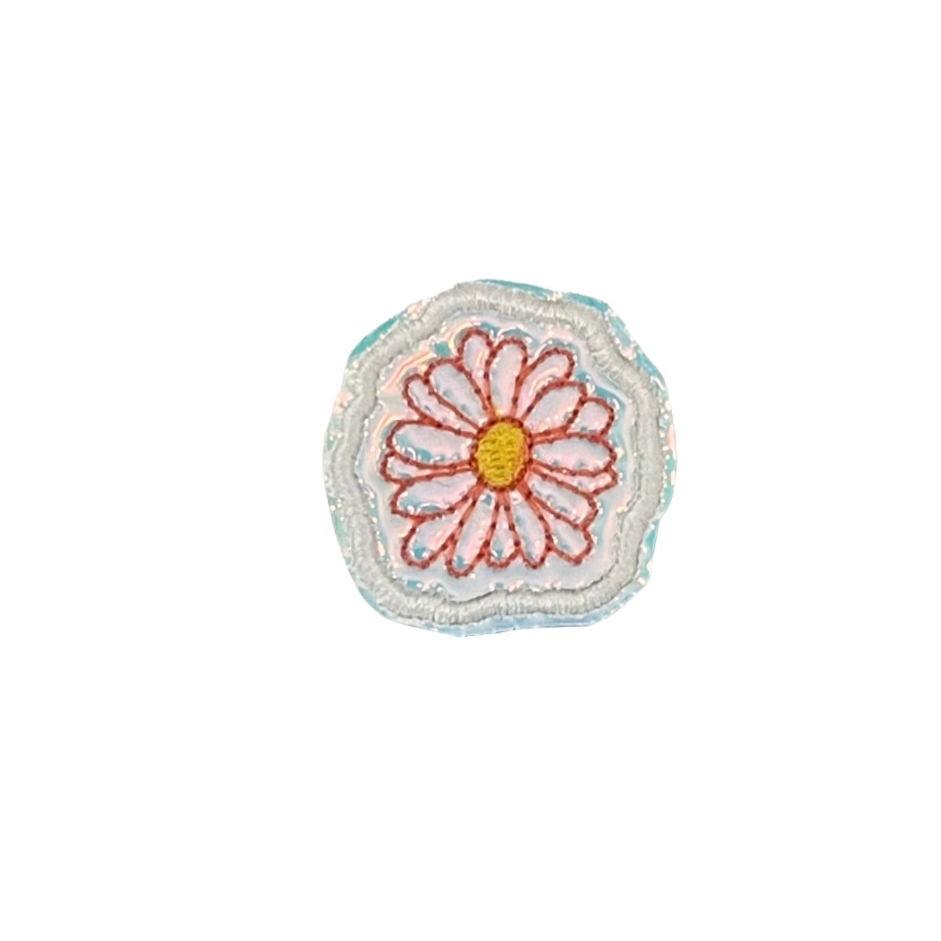 Boho Daisy Patch for Custom Hats, Apparel, and Accessories