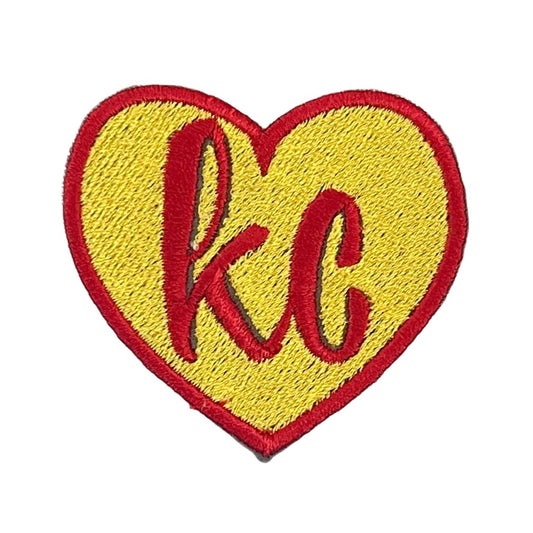 KC Heart Patch - Show Your Kansas City Chiefs Pride