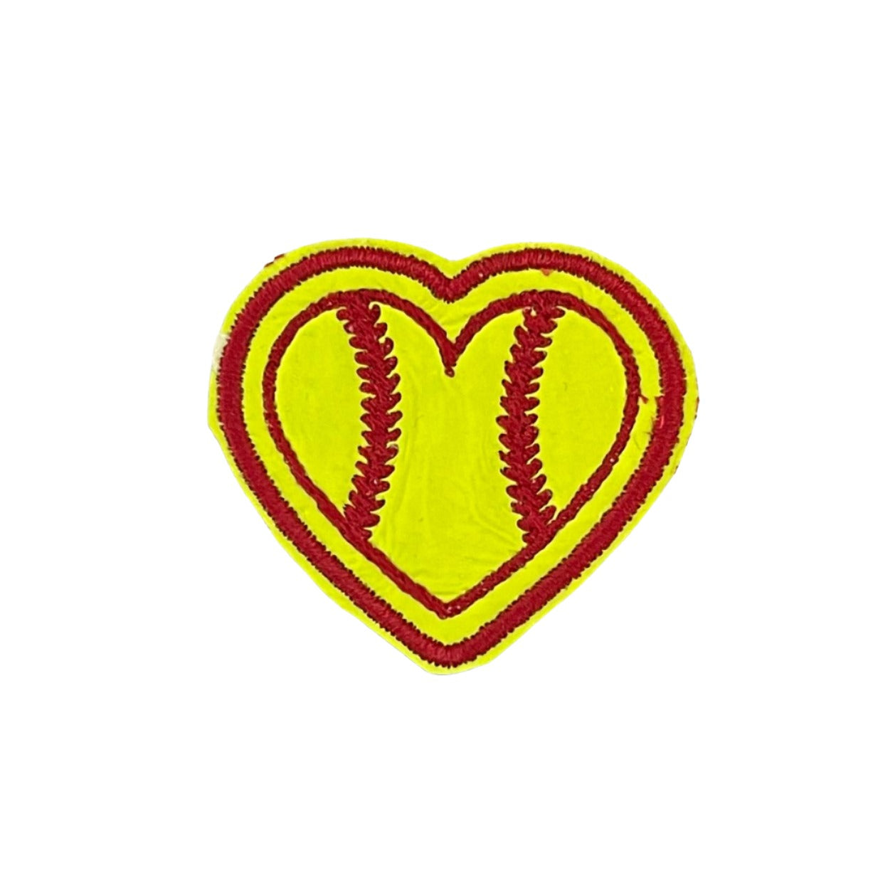 Heart Softball Patch - Add Pizzazz to Your Gear