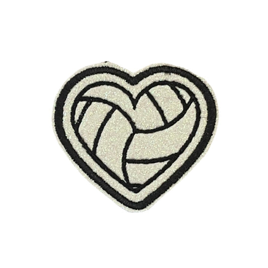 Heart Volleyball Patch - Elevate Your Sports Gear