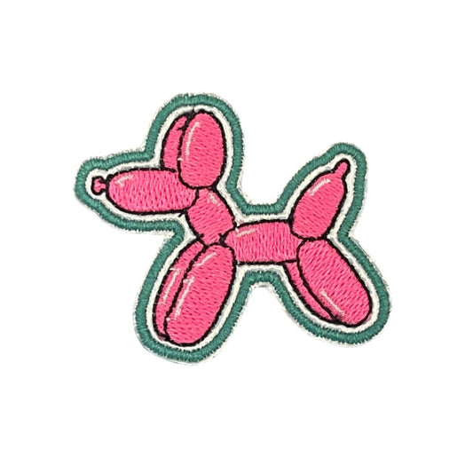 Playful Pink Balloon Dog Patch – Ideal for Custom Hats and Accessories