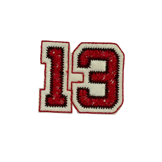 Taylor Swift Lucky Number 13 Iron-On Patch - KC Chiefs Colors