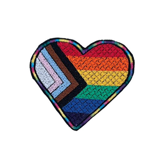 Custom Embroidered LGBTQIA+ Heart Patch – Proud and Unique
