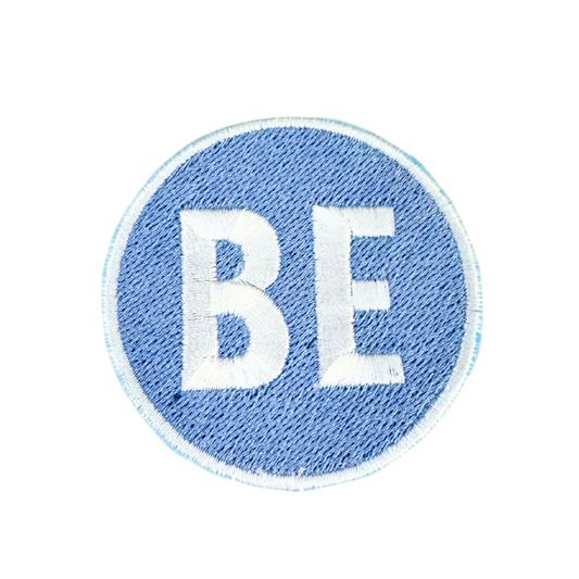 Blue Belinder Elementary "BE" patch