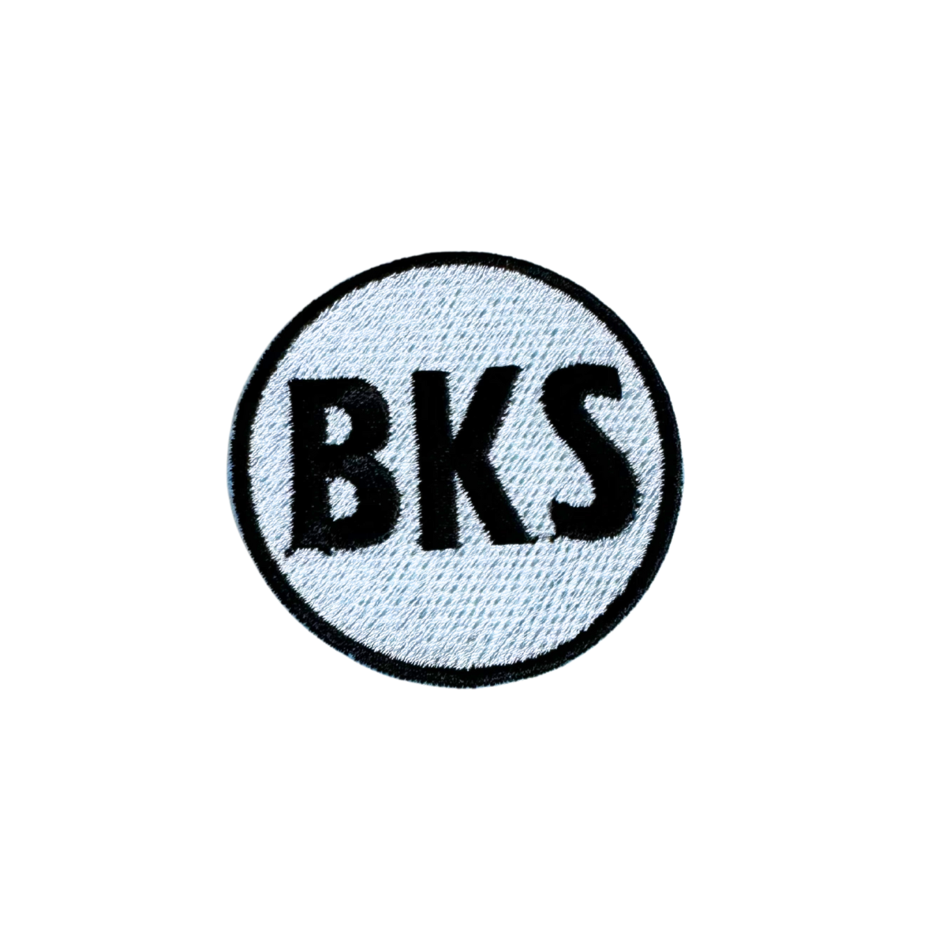 Handmade BKS patch representing Kansas City’s Brookside neighborhood.

