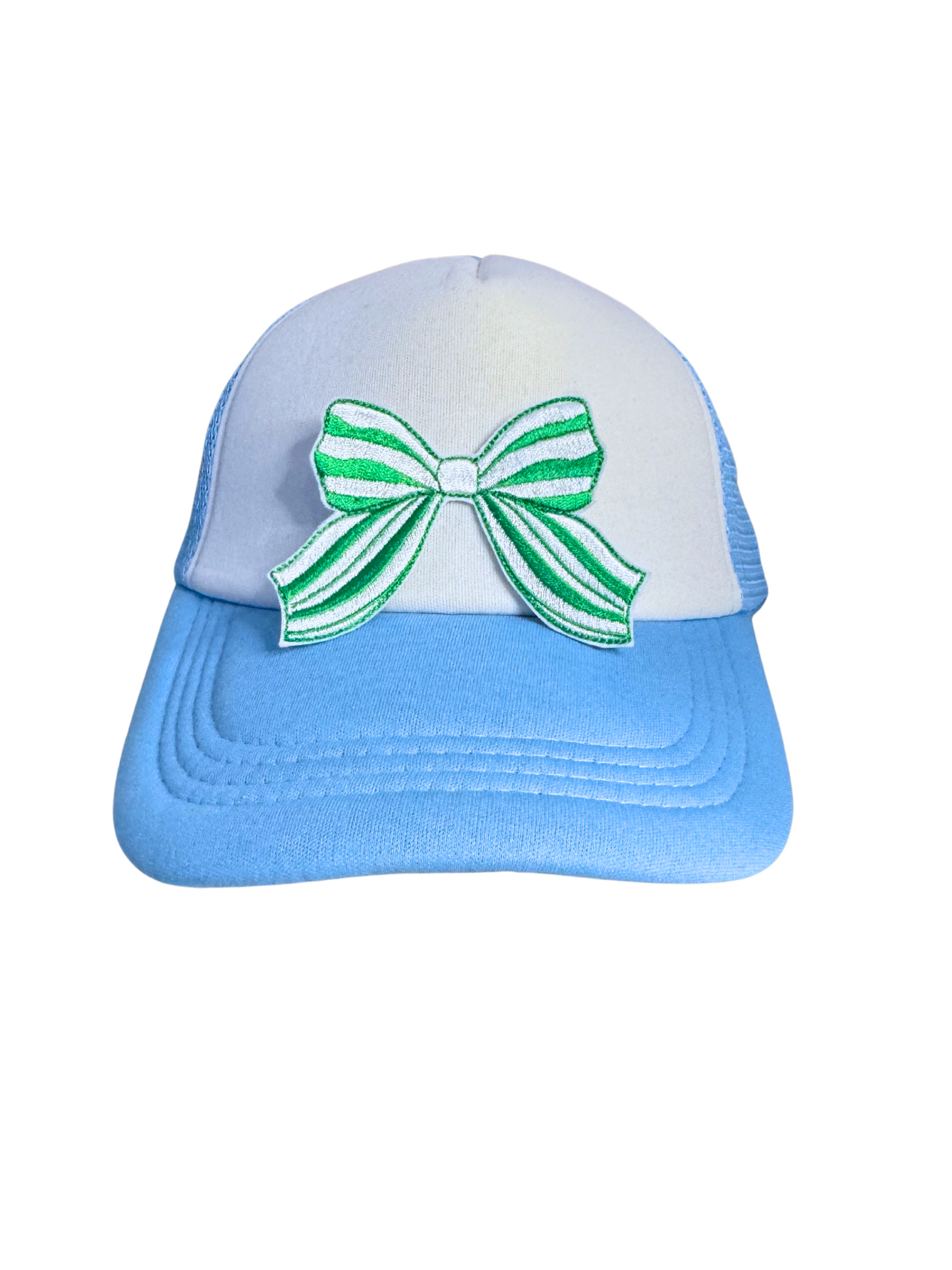 Green Striped Bow Patch – Perfect for KC Irish Fest & St. Patrick’s Day