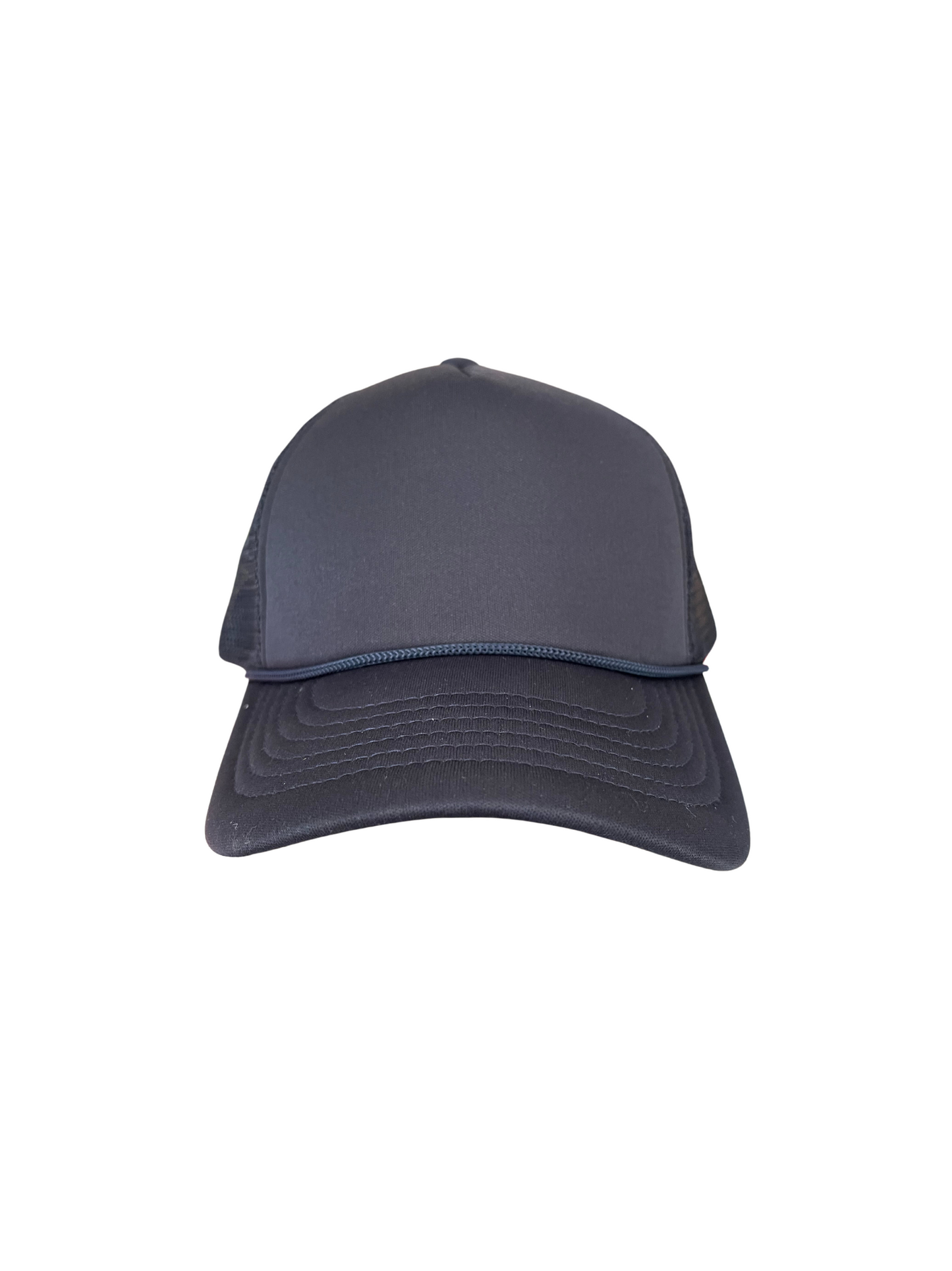 Adult Size - Navy Blue/Navy Blue Foam Trucker Hat Snap Adjustment