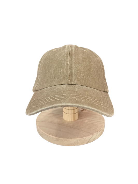 Adult Size - Olive Drab Canvas Ponytail Hat Slide Adjustment