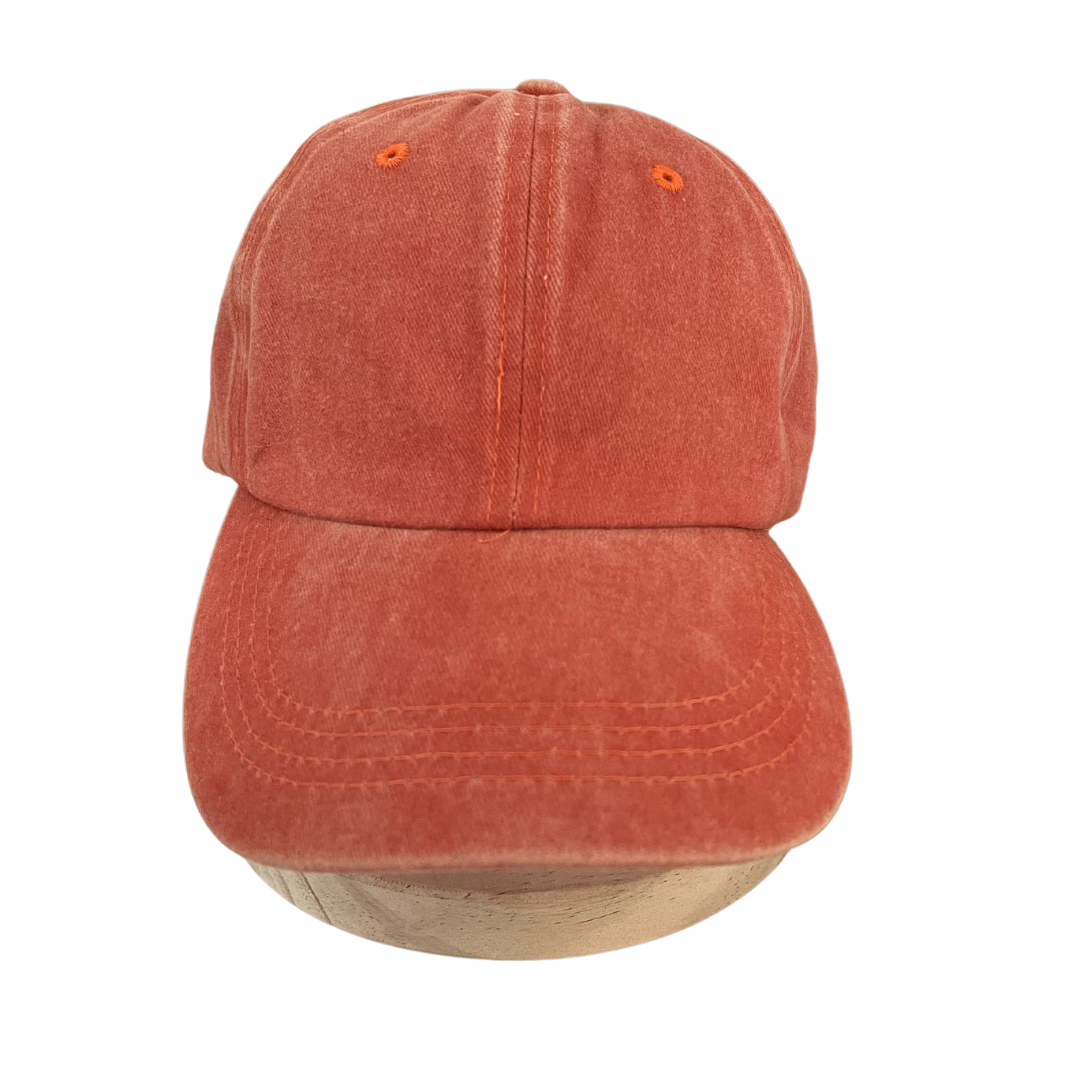 Adult Size - Pumpkin Canvas Baseball Hat Slide Adjustment