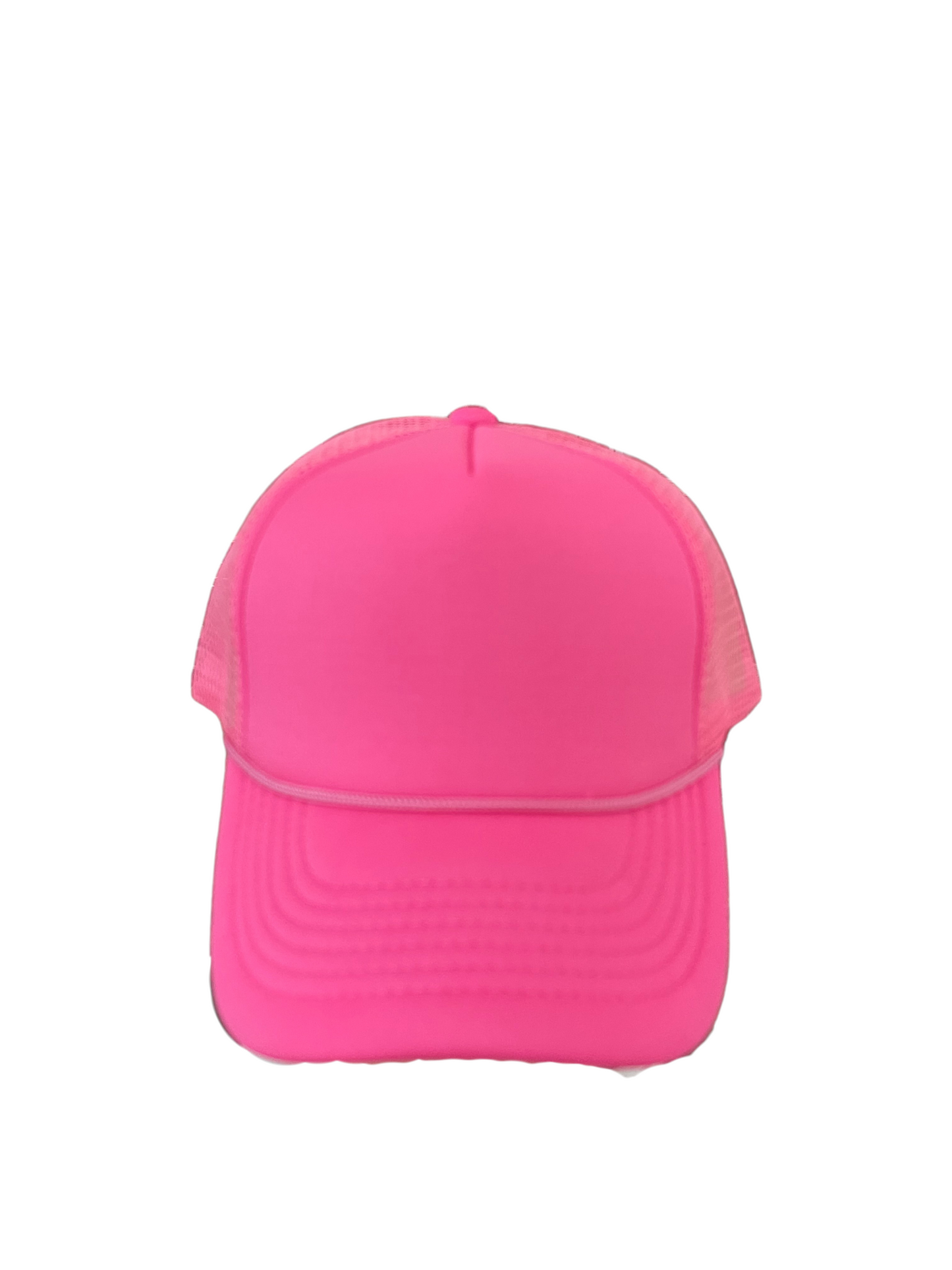 Adult Size - Neon Pink Foam Trucker Hat Snap Adjustment